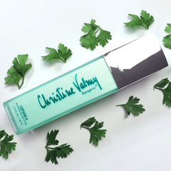Christine Valmy's all-natural Lotion X: Blackhead Melting Lotion's ingredients are shown next to the product