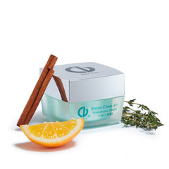Christine Valmy's all-natural Special Creme #11: Conditioning Night Cream's ingredients are shown next to the product