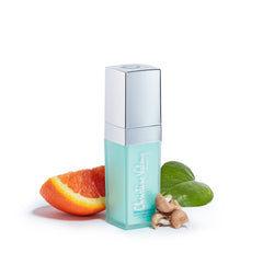 Christine Valmy's all-natural Wrinkle Softening Serum: Deep Nourishment Formula's ingredients are shown next to the product