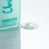 Christine Valmy's all-natural Dermafluide: Cleansing Milk & Makeup Remover’s texture is shown to the right of the product 