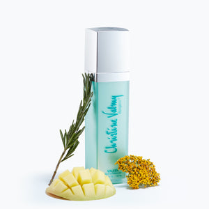 Christine Valmy's all-natural Valeen: Mild Astringent's ingredients are shown next to the product