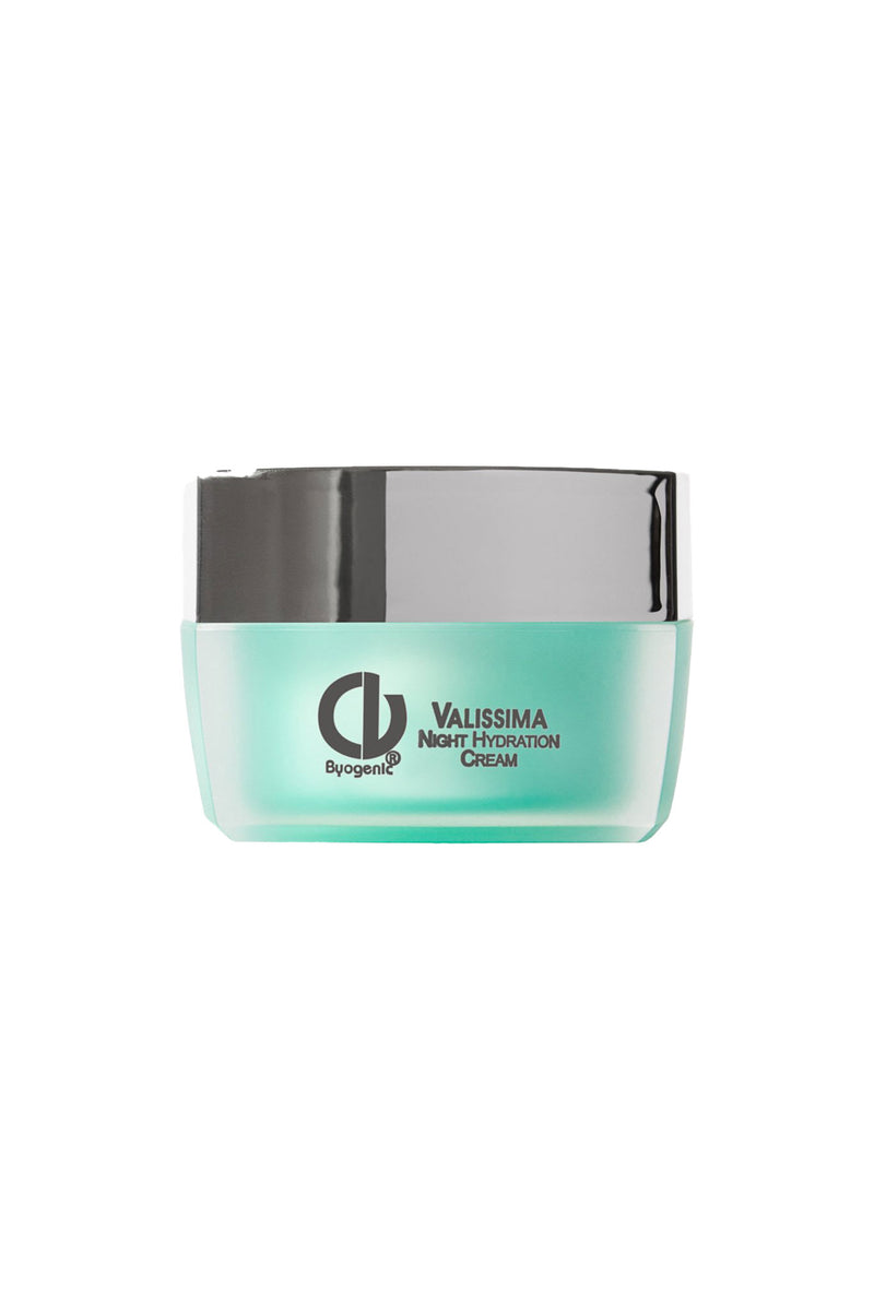 Christine Valmy's all-natural Valissima: Nourishing Night Cream being held by hands