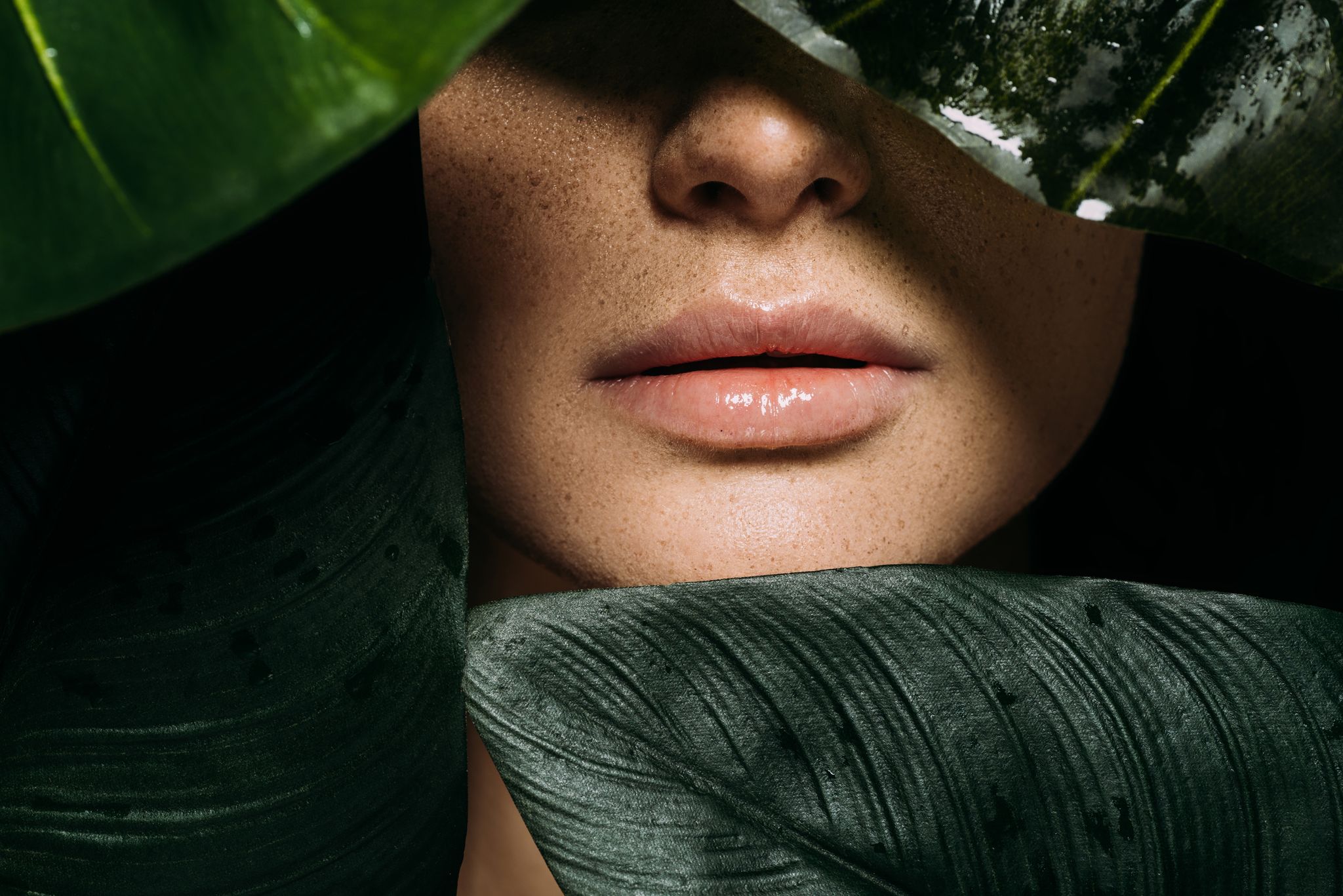 Healthy skin, up close
